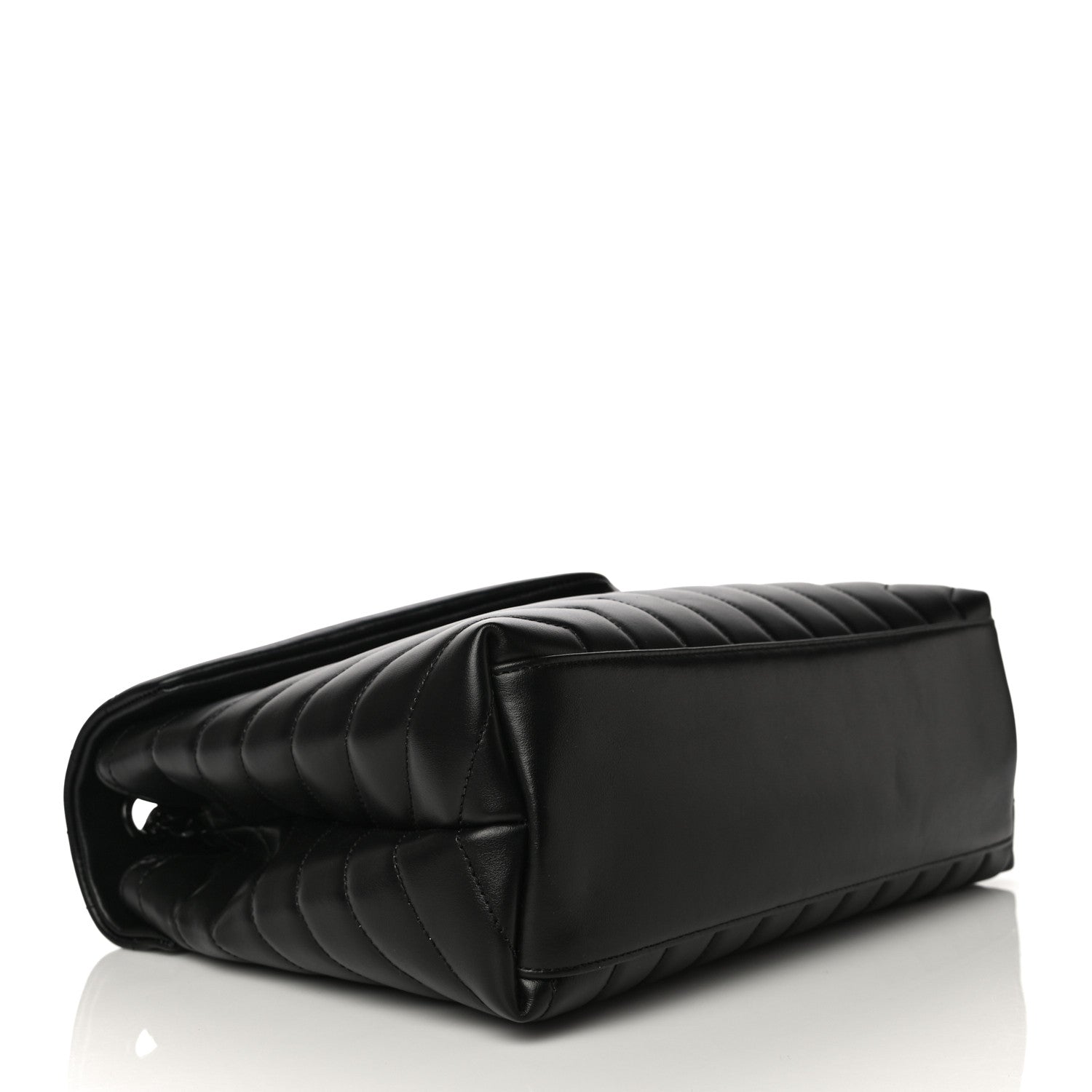 Saint Laurent Calfskin Y Quilted Monogram Medium Loulou Chain Satchel Black 4 of 11