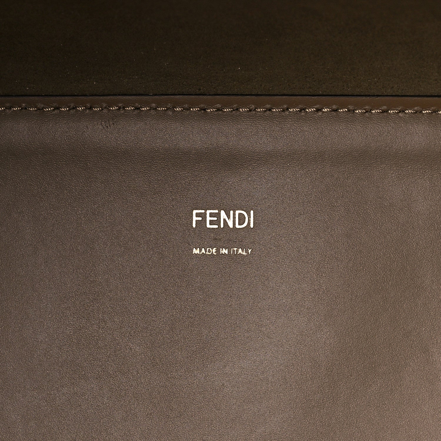 Fendi Glazed Fabric Plexiglass FF Logo Bikini Girls Medium Fendi Sunshine Shopper Tote Bianco Perla Multicolor Miele Scuro 6 of 10