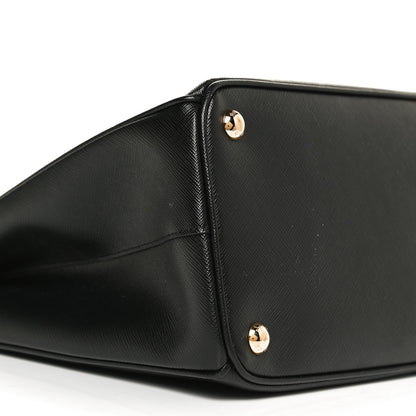 Prada Saffiano Medium Galleria Double Zip Tote Black 8 of 11