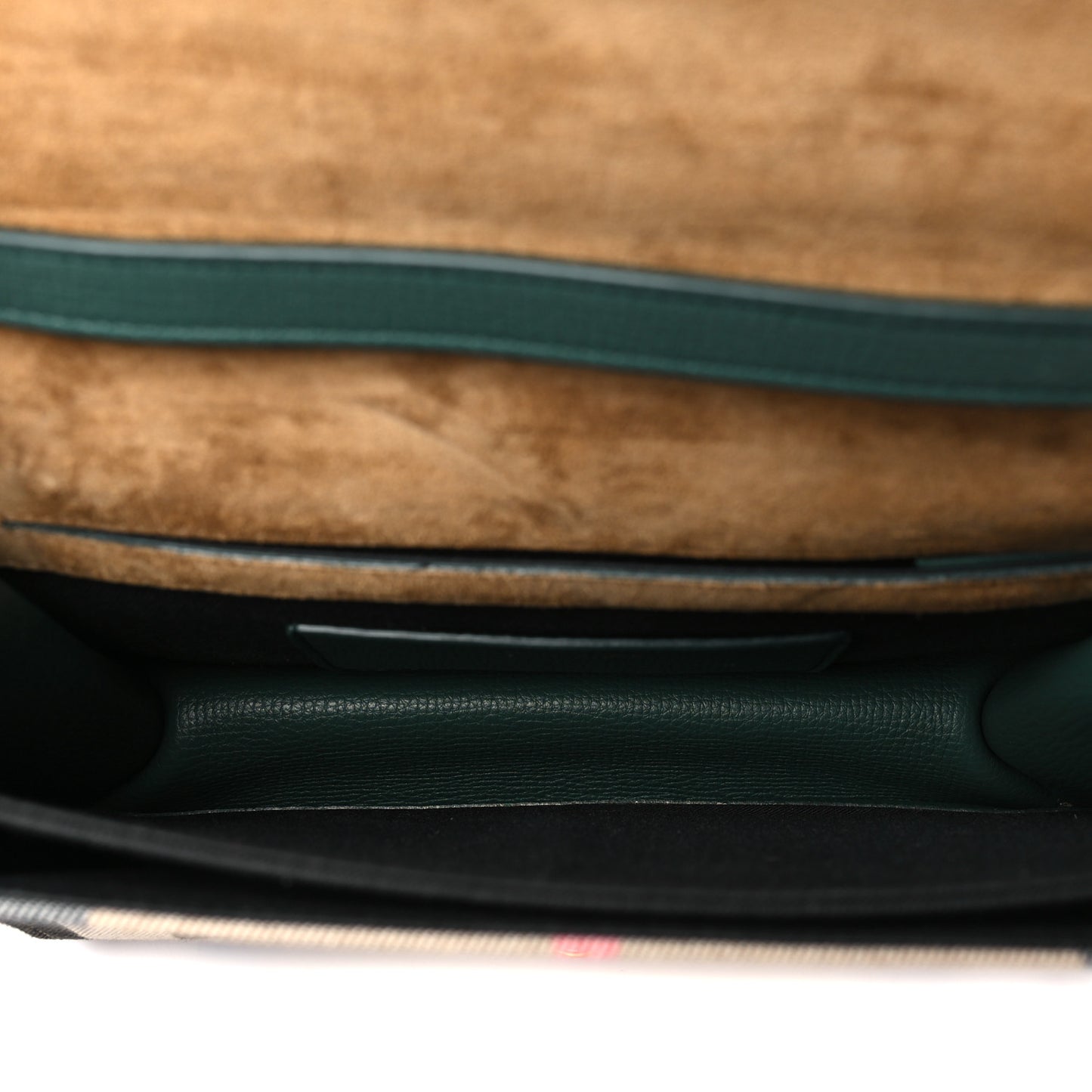 Derby Calfskin House Check Small Macken Crossbody Bag Vintage Green