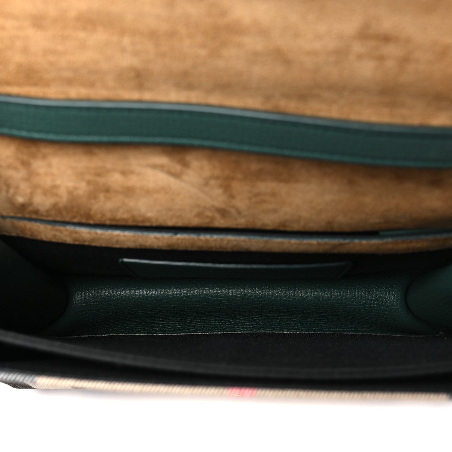 Burberry Derby Calfskin House Check Small Macken Crossbody Bag Vintage Green 5 of 10