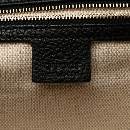 Gucci Pebbled Calfskin Medium Soho Clutch Black 6 of 8