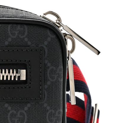 Gucci Soft GG Supreme Monogram Web Belt Bag Black Grey 8 of 10