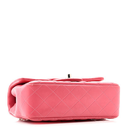Chanel Lambskin Quilted Mini Rectangular Flap Pink 4 of 10