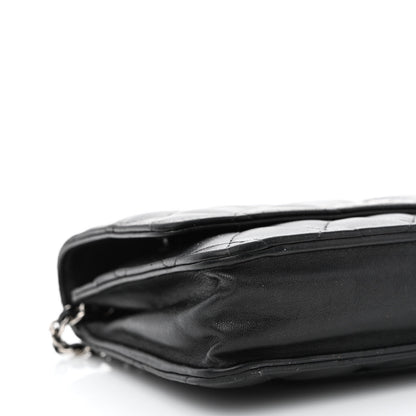 Chanel Lambskin Quilted Wallet On Chain WOC Black 10 of 11