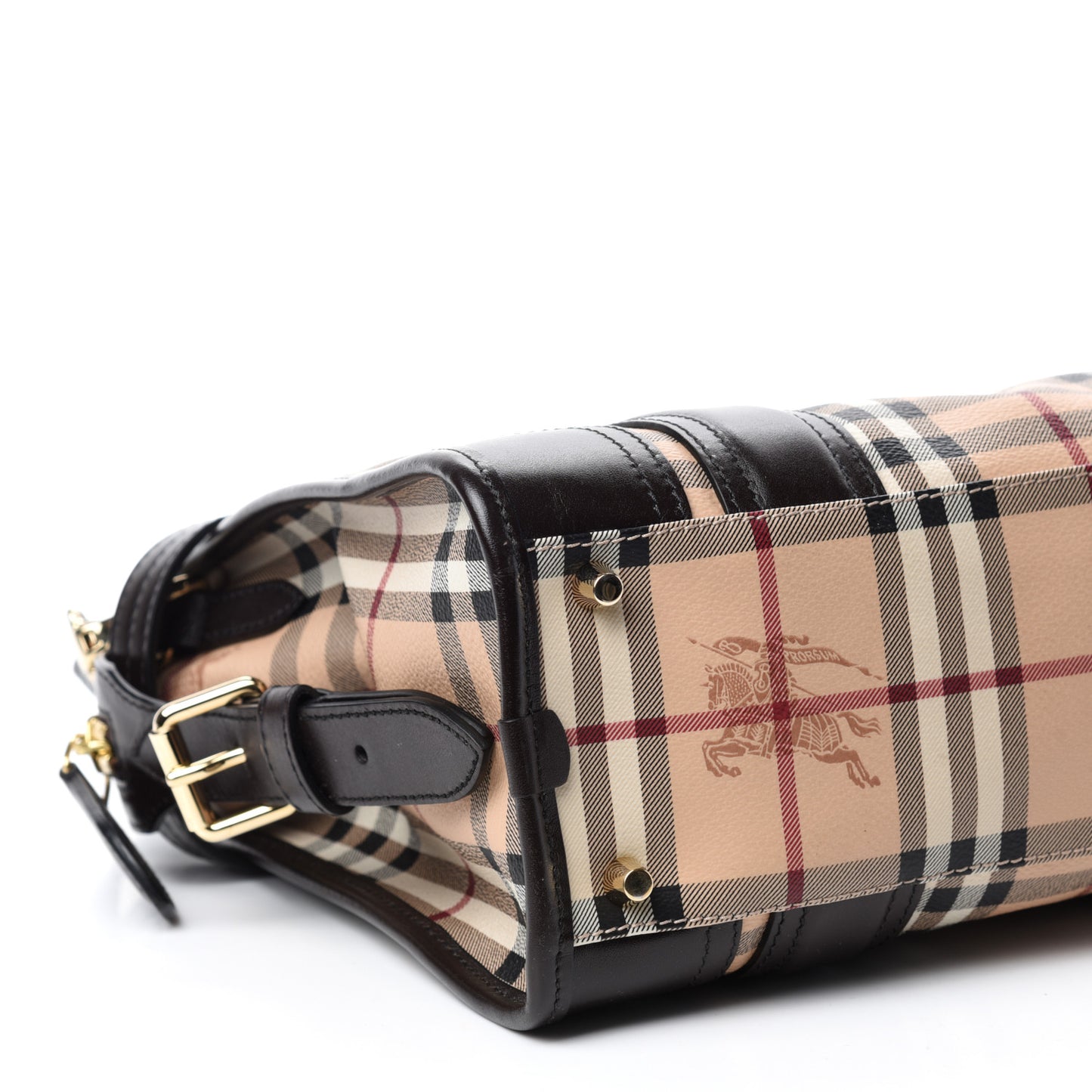 Haymarket Check Medium Minford Portrait Tote Chocolate