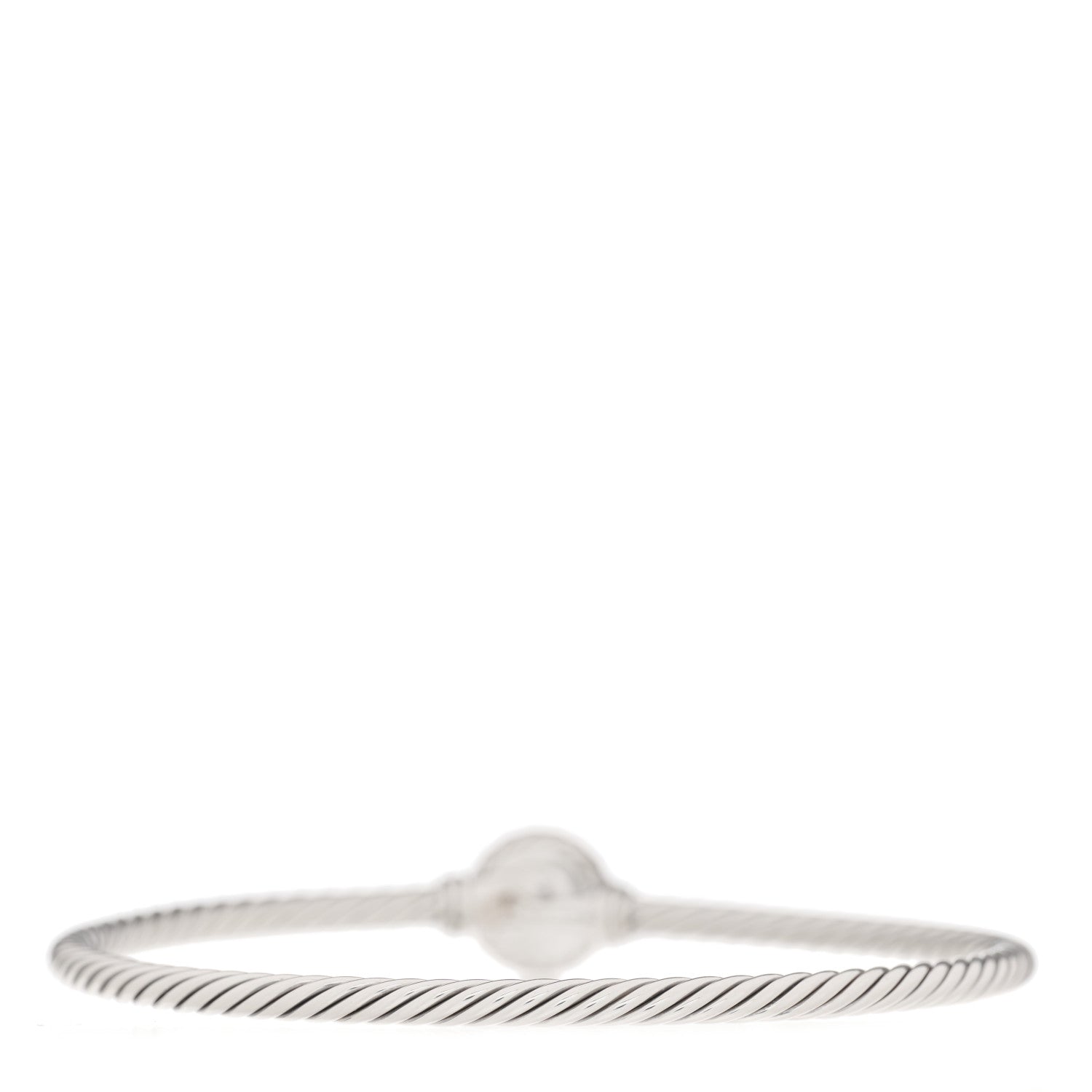 David Yurman Sterling Silver Amethyst 3mm Chatelaine Bracelet 2 of 3