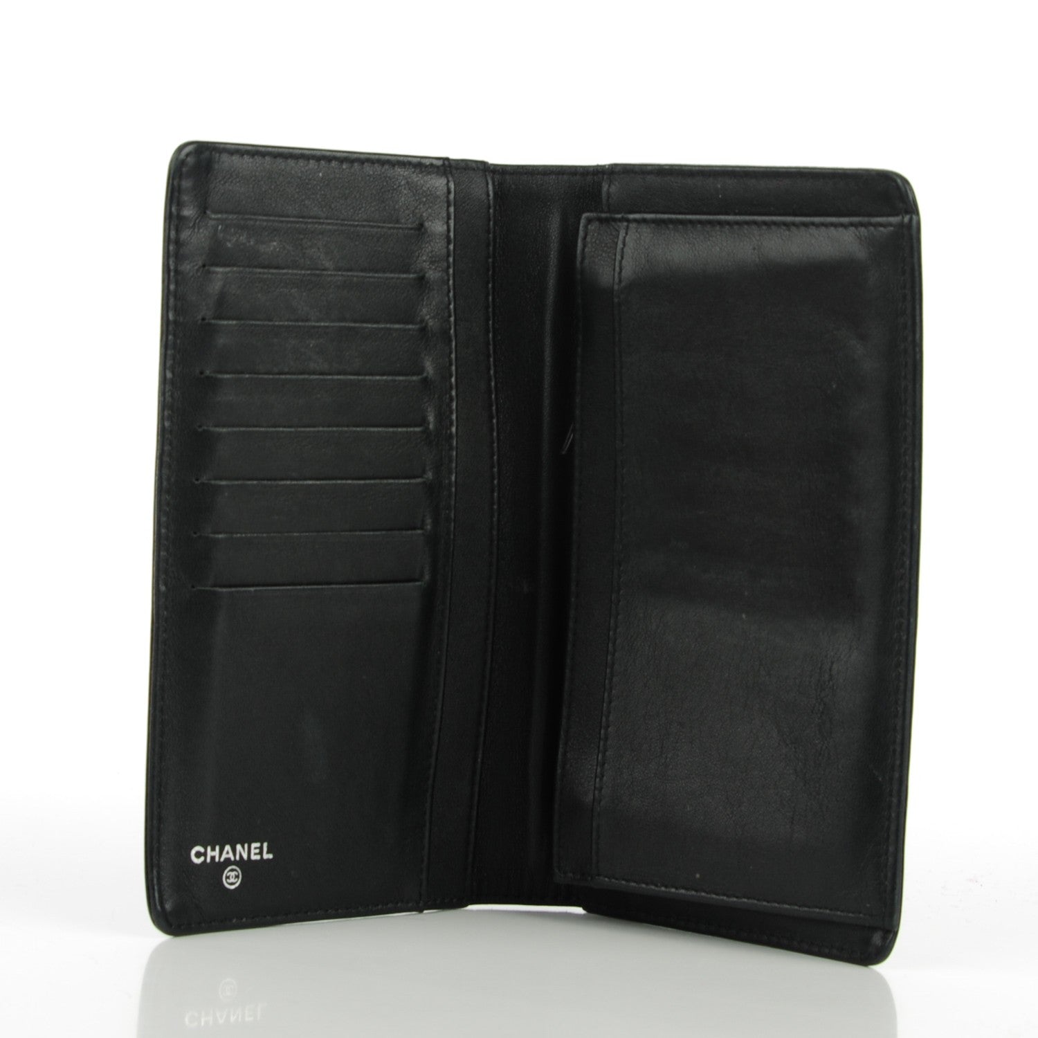 Chanel Caviar Timeless CC Yen Wallet Black 5 of 8