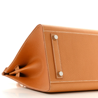 Hermes Vache Naturelle Grainee Birkin Sellier 30 Natural Sable 9 of 13