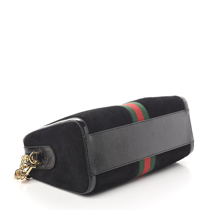Gucci Suede Patent GG Web Medium Ophidia Boston Black 3 of 8