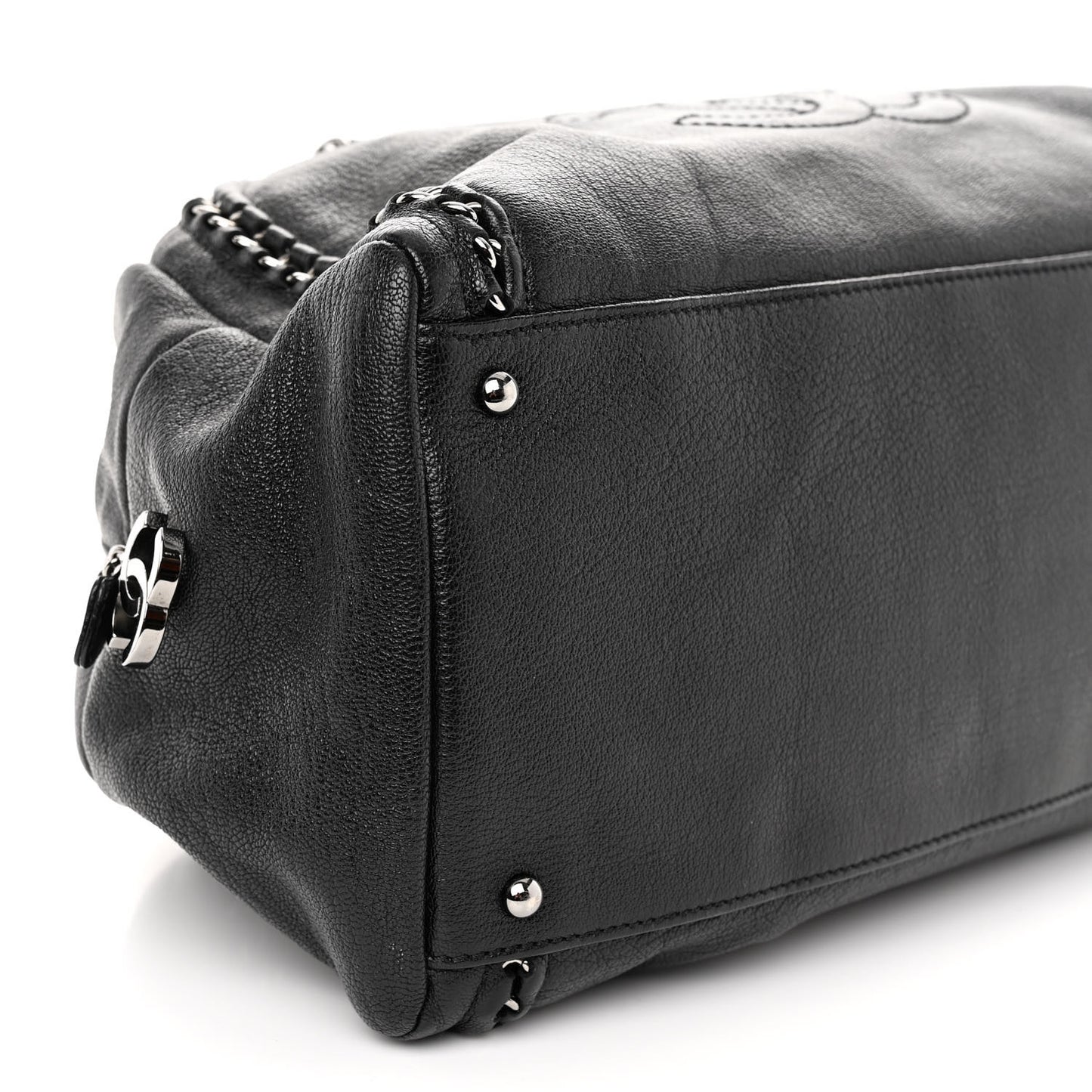 Smooth Calfskin Medium Luxe Ligne Bowler Black