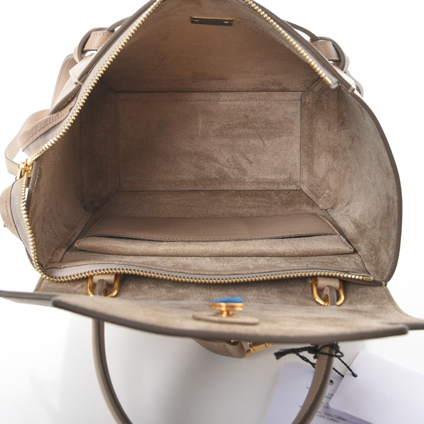 Grained Calfskin Micro Belt Bag Light Taupe