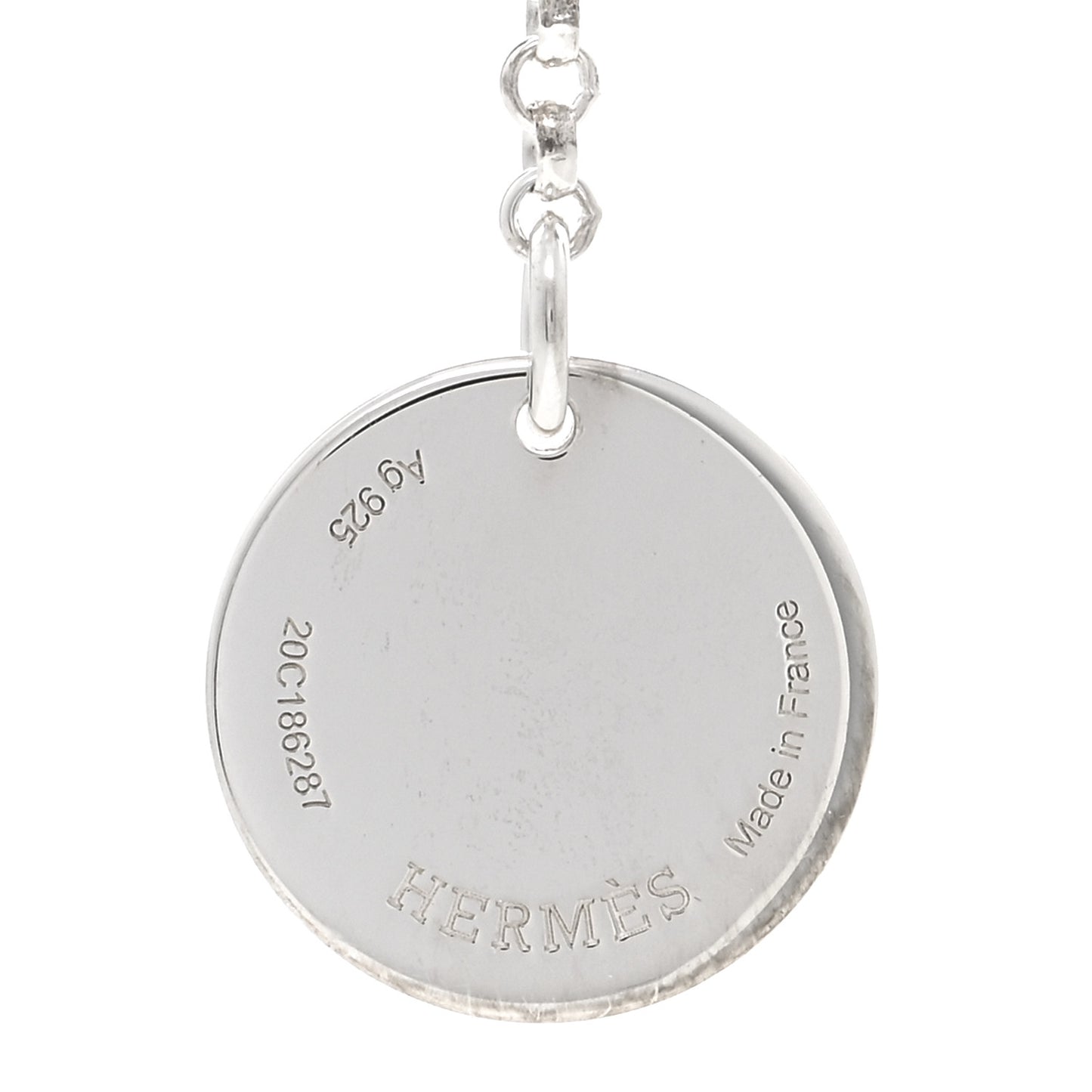 Sterling Silver 18K Rose Gold PM Ex-Libris Pendant Necklace