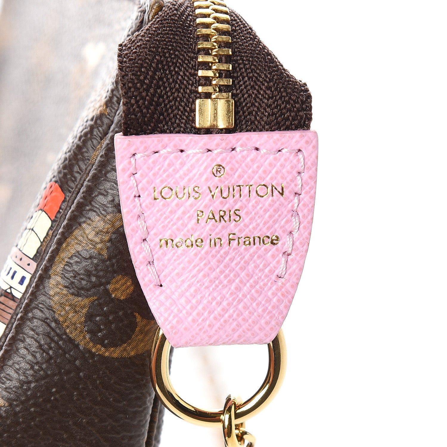 Louis Vuitton Monogram 2016 Christmas Animation Mini Pochette Accessories Rose Ballerine 6 of 6