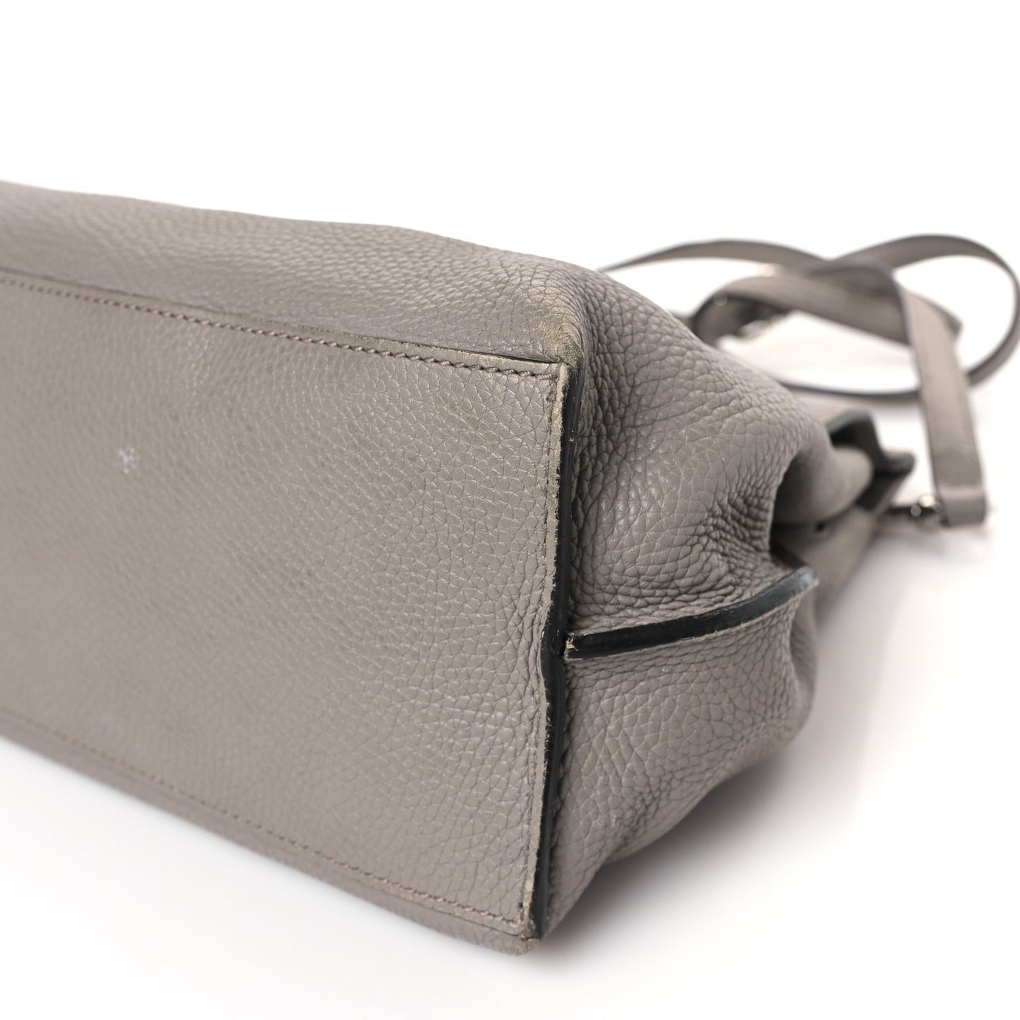 Cellarius Calfskin Medium Bamboo Daily Top Handle Bag Storm Grey