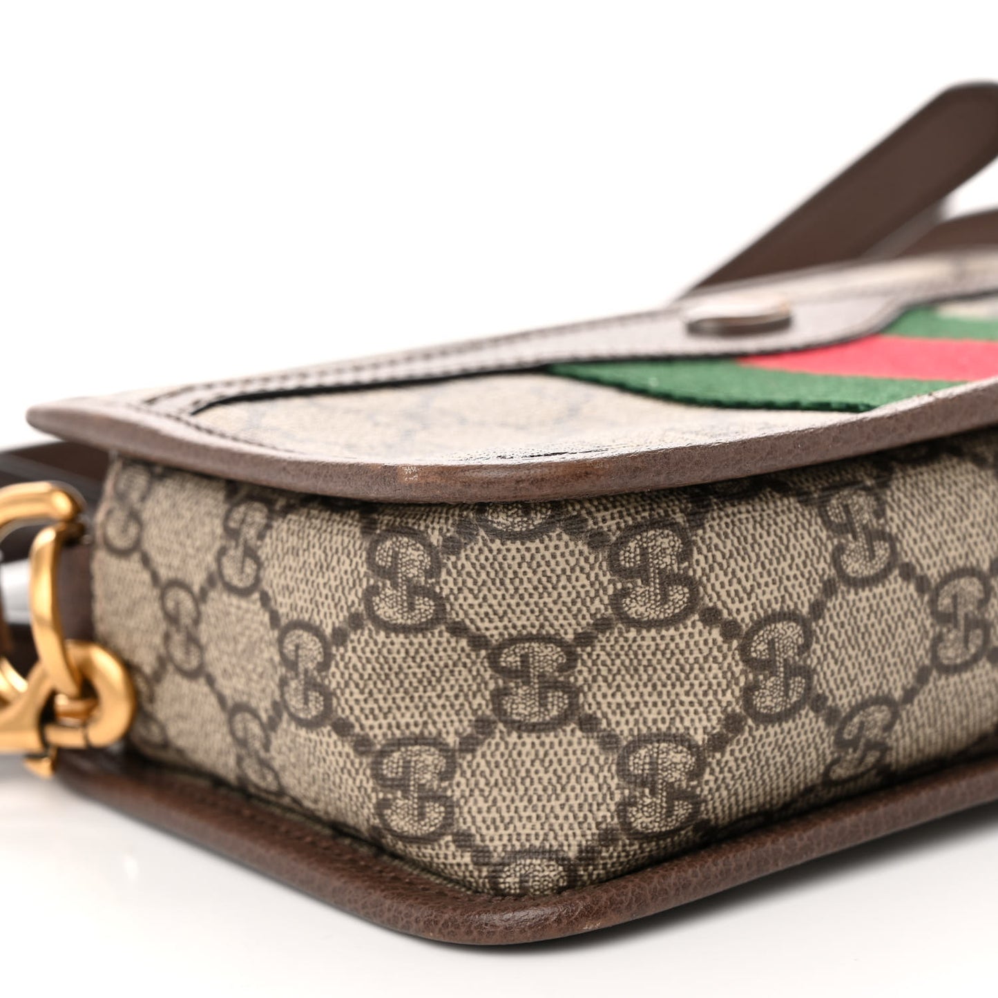 GG Supreme Monogram Web Ophidia Crossbody Bag Beige New Acero
