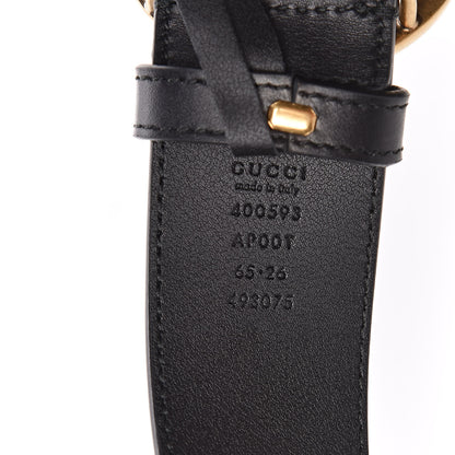 Gucci Calfskin Double G 40mm Belt 65 26 Black 6 of 6