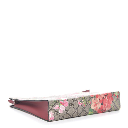 Gucci GG Supreme Monogram Blooms Large Cosmetic Case Beige Multicolor Dry Rose 4 of 8
