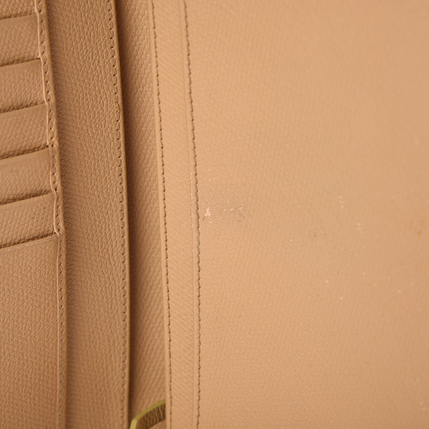 Grained Calfskin CC Wallet Beige