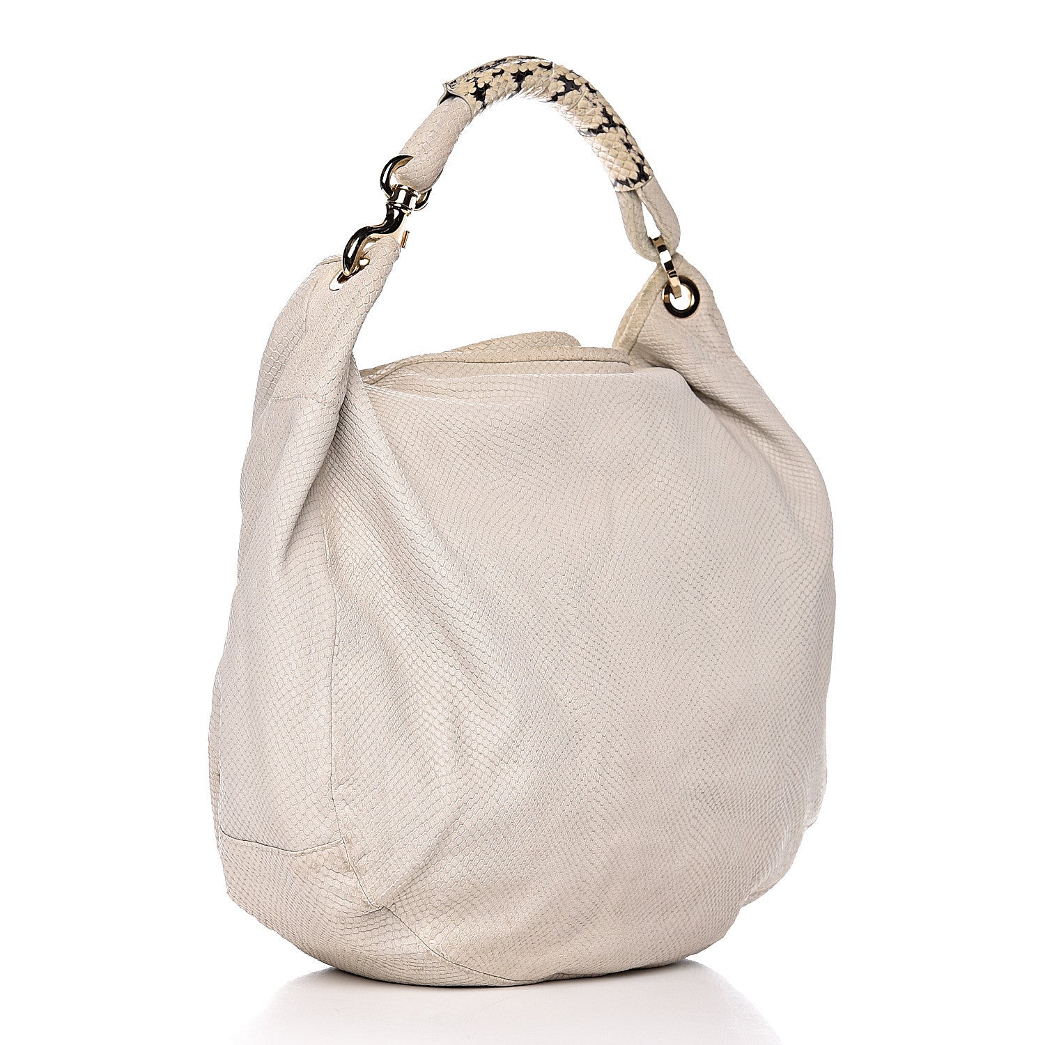 Jimmy Choo Snakeskin Sky Hobo Beige 3 of 11