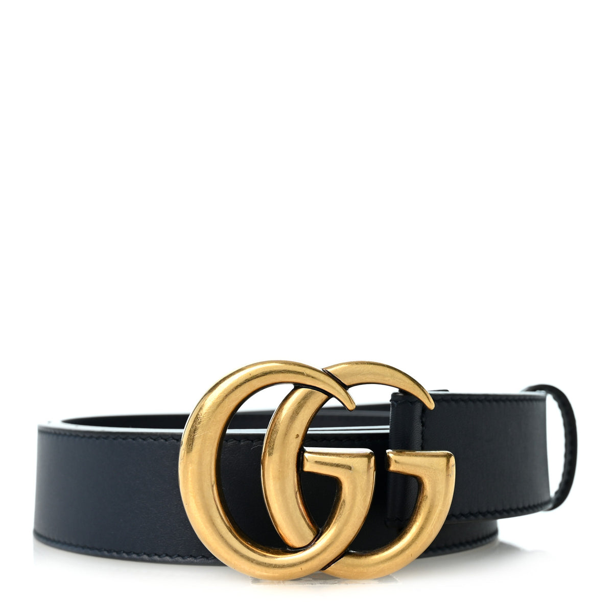 Gucci Calfskin Double G 30mm Belt 75 30 Black 1 of 5