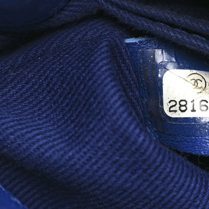 Chanel Caviar Chevron Quilted Mini Coco Handle Flap Blue 7 of 11