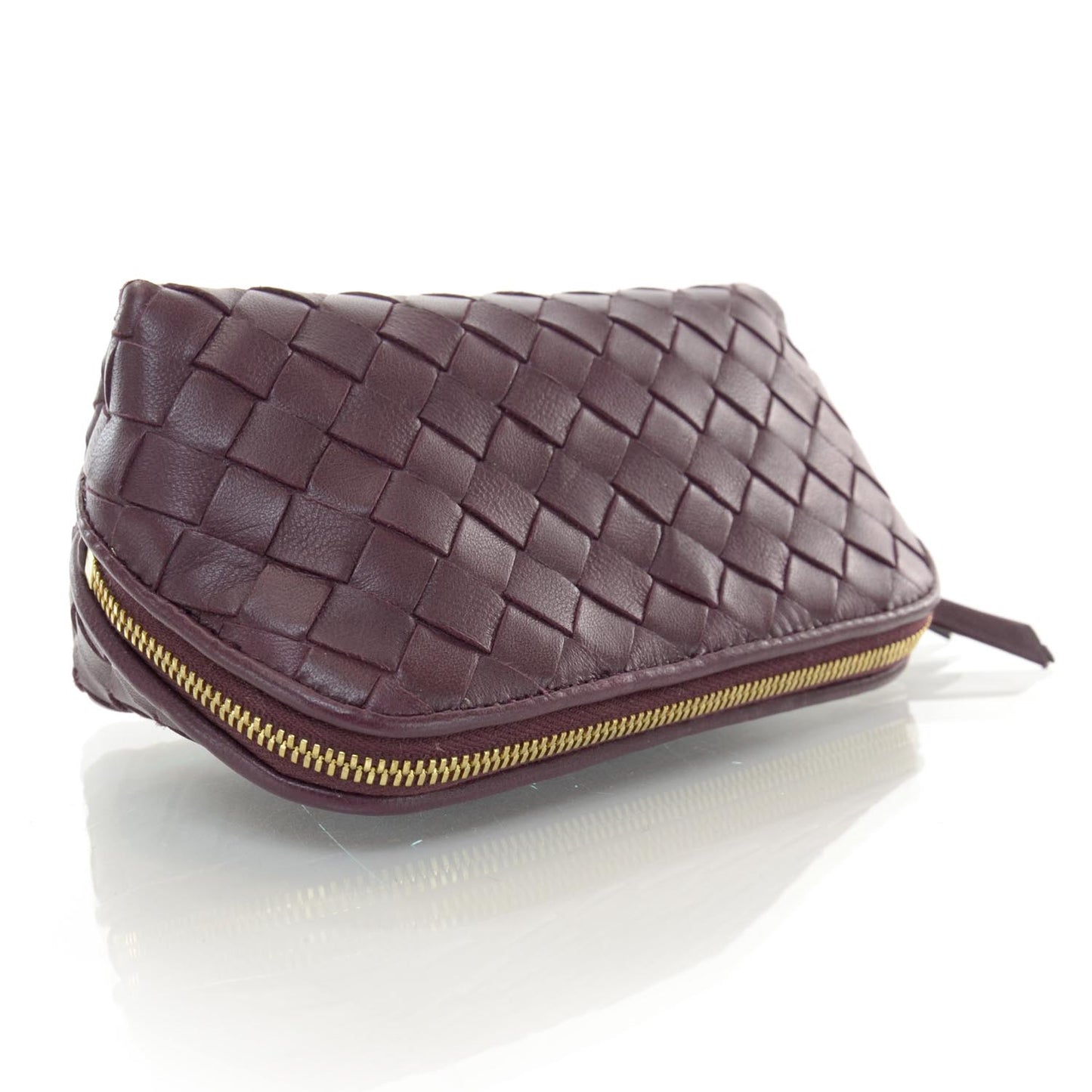 Nappa Intrecciato Cosmetic Case Purple