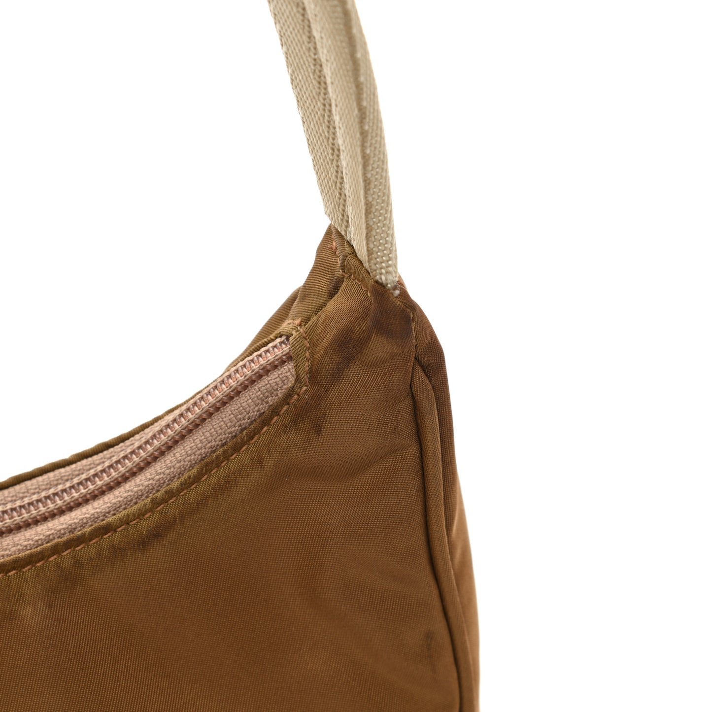 Tessuto Nylon Sport Mini Shoulder Bag Nocciola