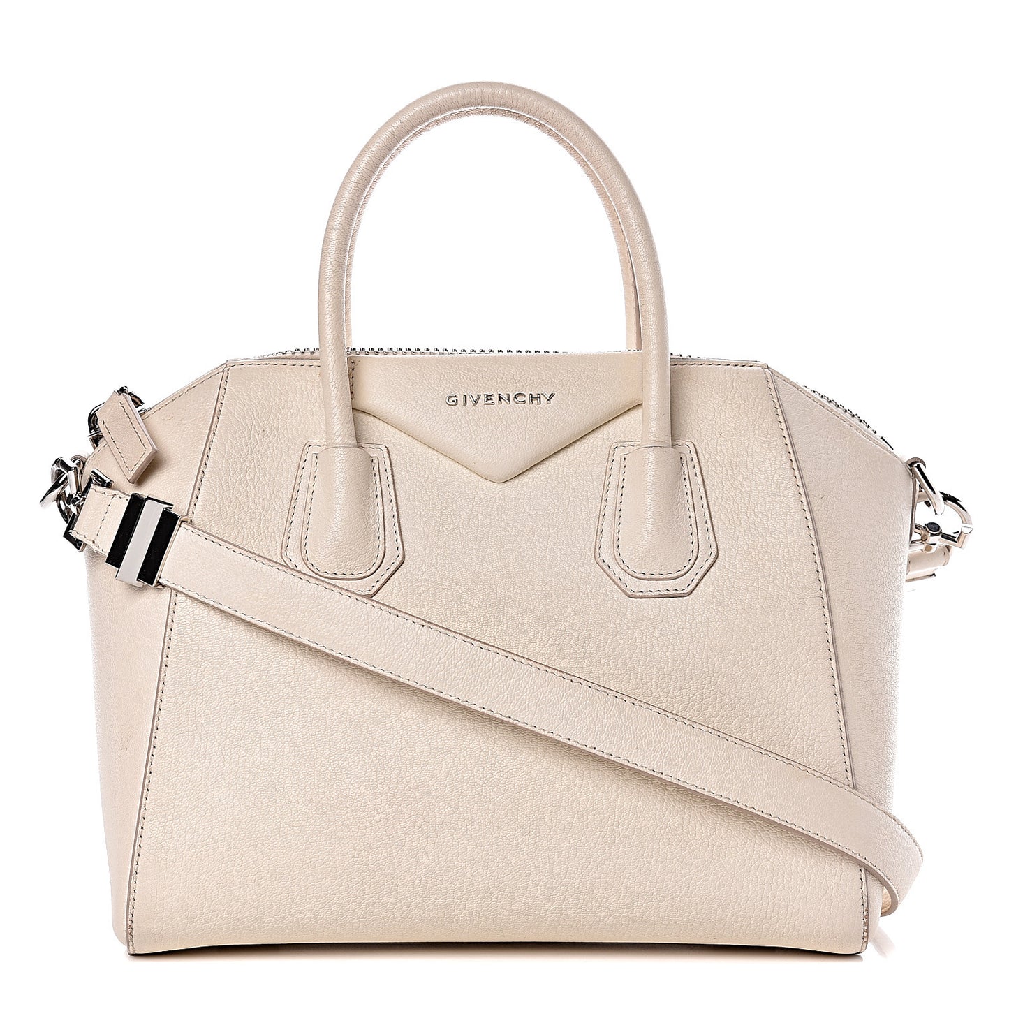 Sugar Goatskin Small Antigona Off White