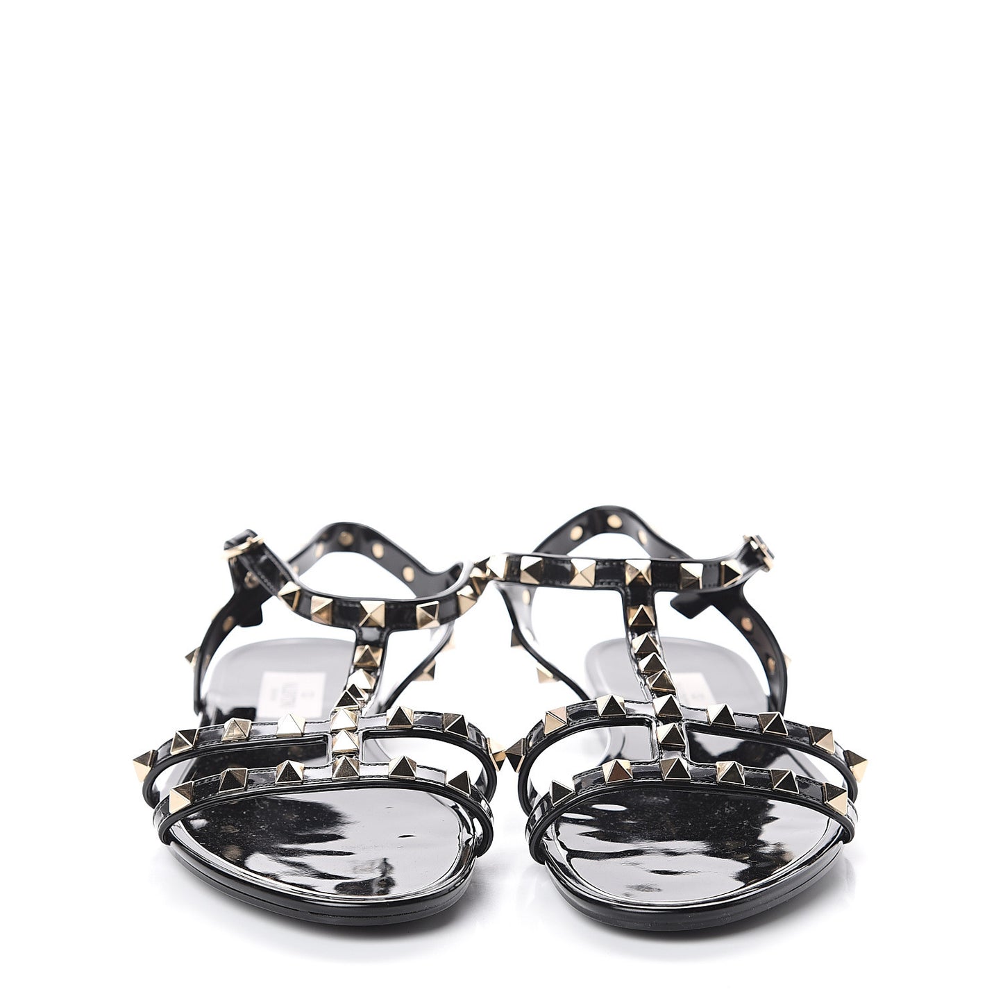 PVC Jelly Rockstud Caged Sandals 39 Black