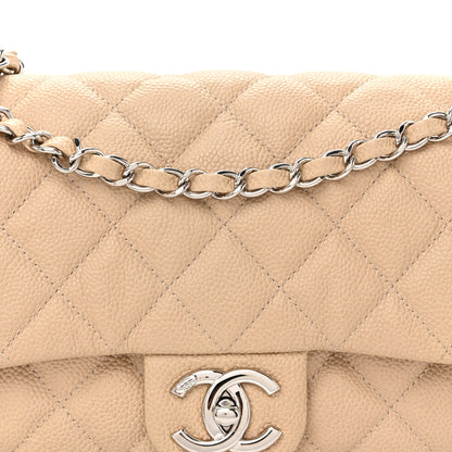 Chanel Caviar Quilted Medium Easy Flap Beige 8 of 10
