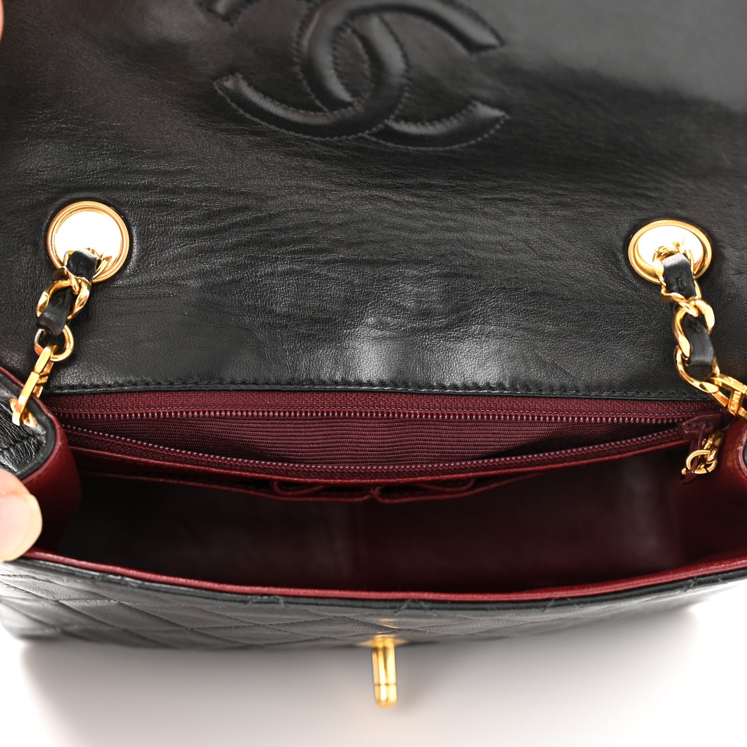 Chanel Lambskin Mini Square Flap Black 5 of 11