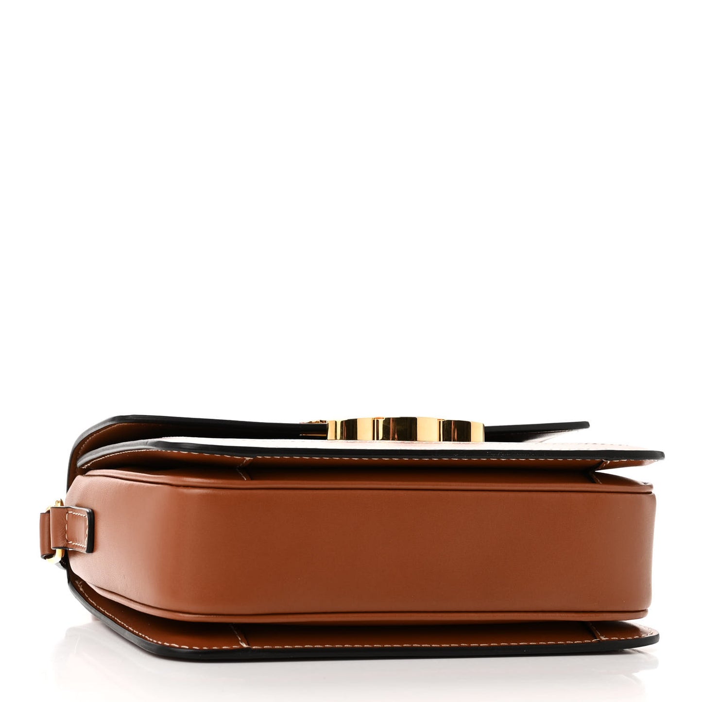 Calfskin Triomphe Canvas Teen Triomphe Bag Tan