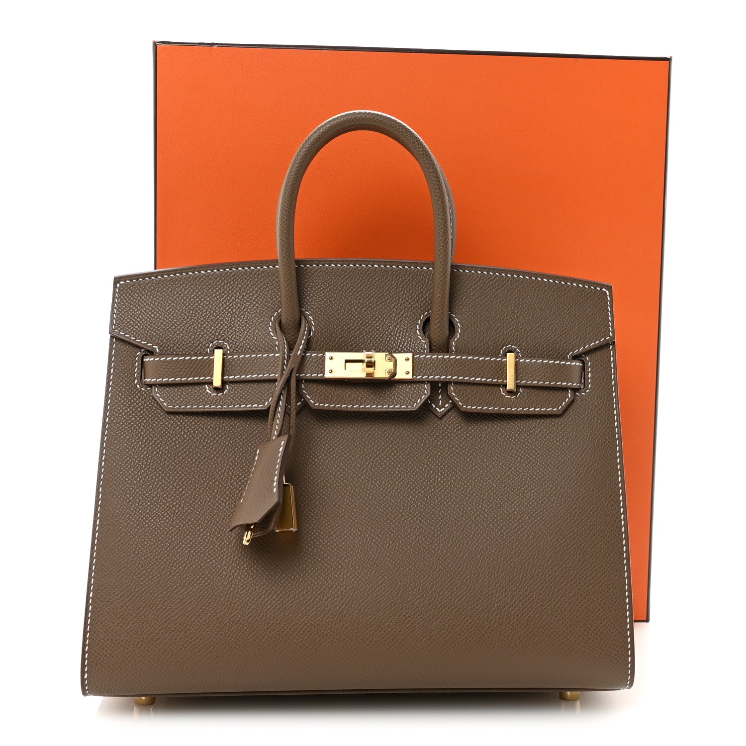 Hermes Epsom Birkin Sellier 25 Etoupe 11 of 11