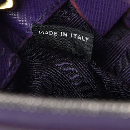 Prada Saffiano Small Galleria Double Zip Tote Viola 8 of 17