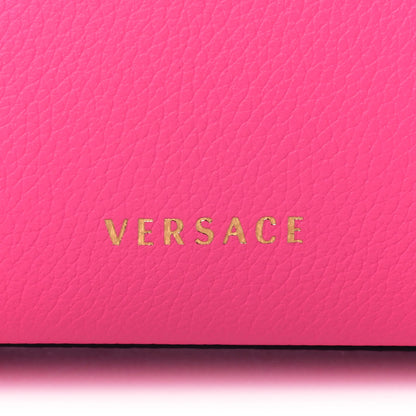 Versace Grained Calfskin Small La Medusa Top Handle Bag Fuchsia 8 of 13