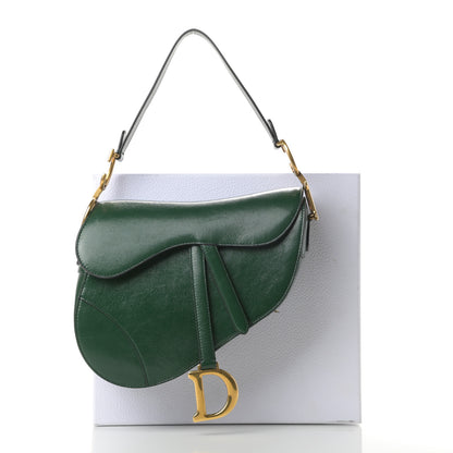 Christian Dior Calfskin Saddle Bag Green 12 of 12