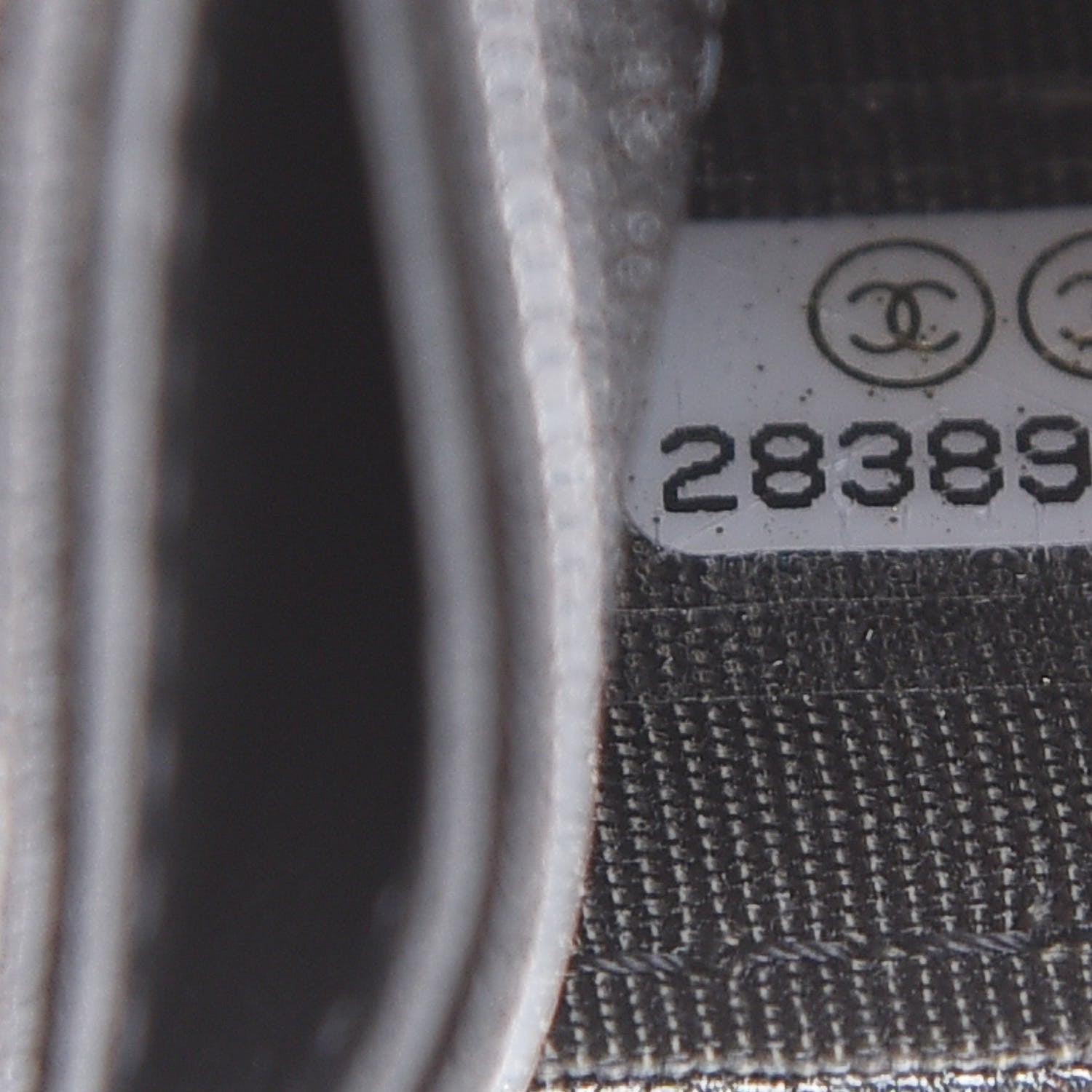 Chanel Goatskin Camellia Embossed Card Holder Grey 8 of 9