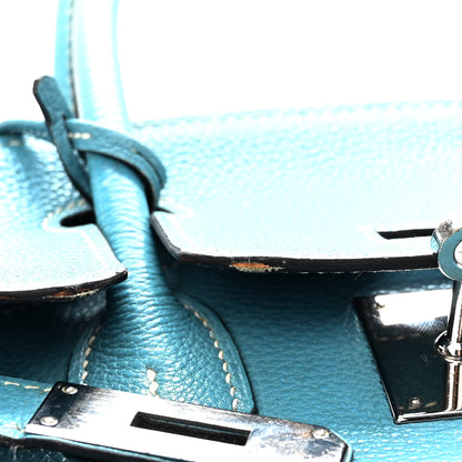 Hermes Togo Birkin 30 Blue Jean 10 of 22