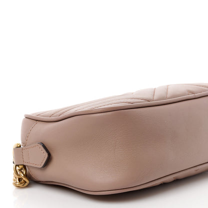 Gucci Calfskin Matelasse Small GG Marmont Chain Shoulder Bag Taupe 10 of 11
