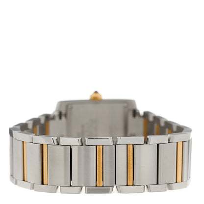 Cartier Stainless Steel 18K Yellow Gold 25mm Tank Francaise Quartz Watch 3 of 5