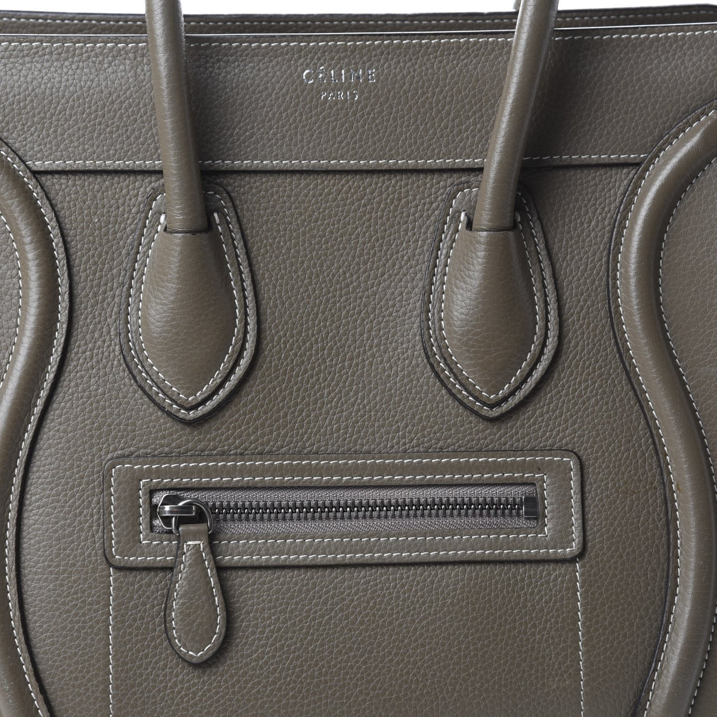 Drummed Calfskin Micro Luggage Souris