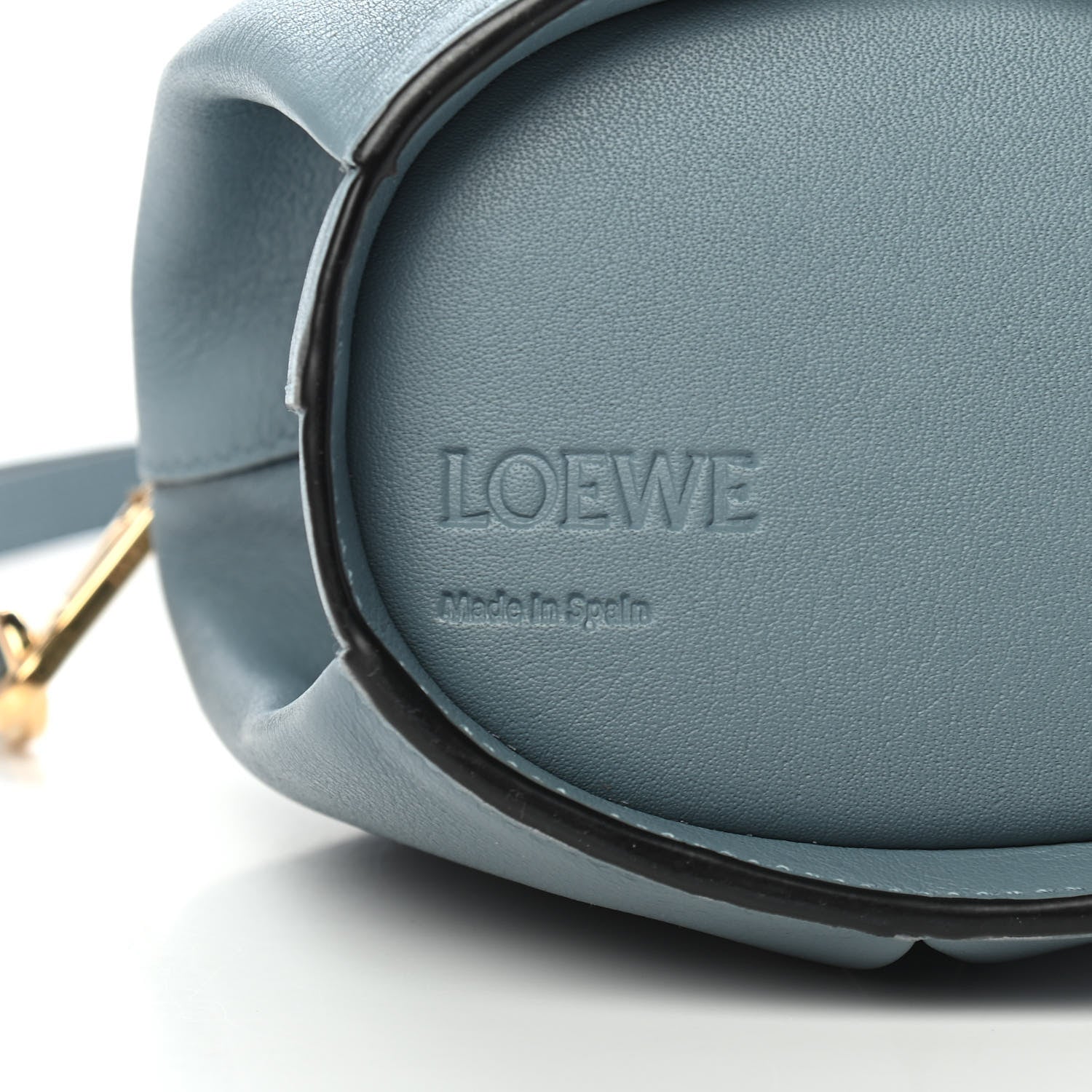 Loewe Calfskin Mini Elephant Crossbody Bag Stone Blue 6 of 9