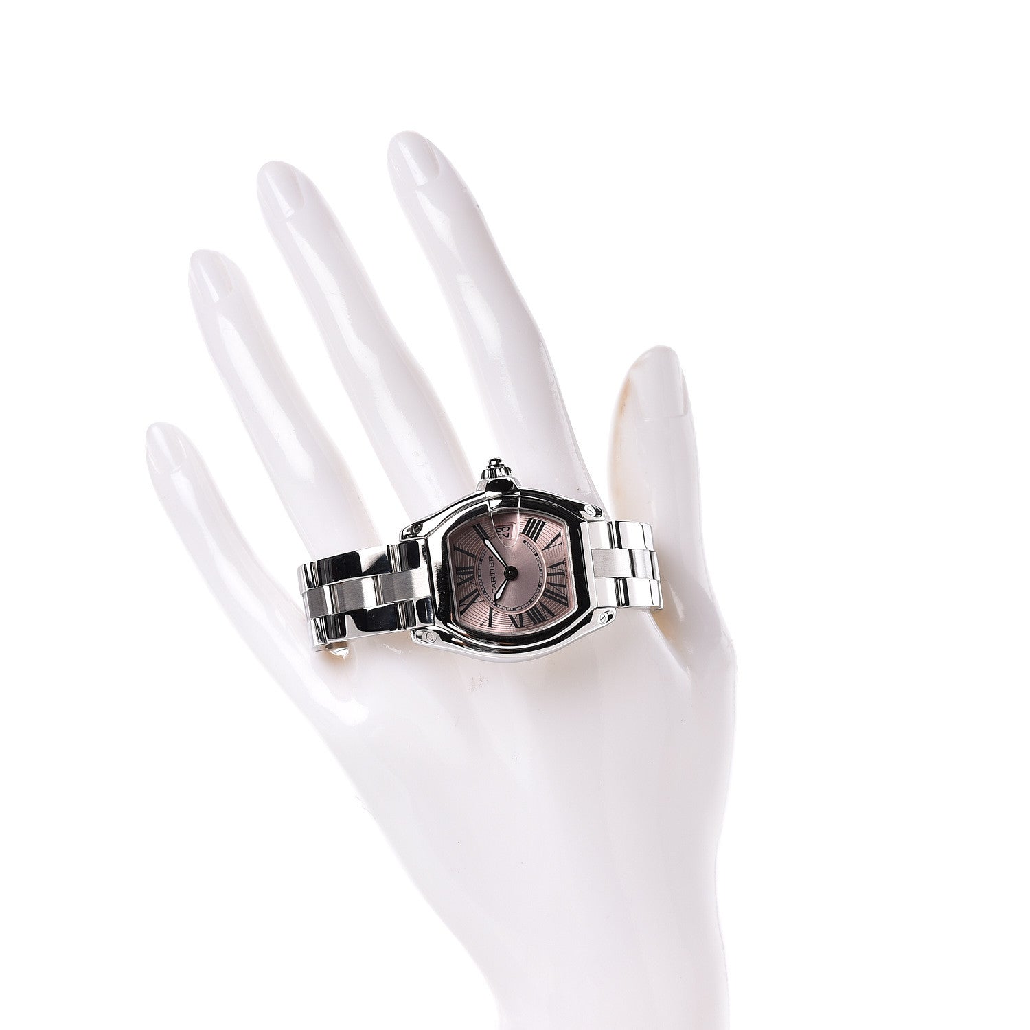 Cartier Stainless Steel 31mm Roadster Quartz Watch Pink 2 of 6