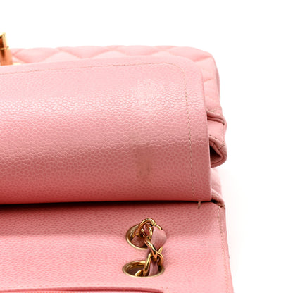 Chanel Caviar Quilted Medium Double Flap Pink 11 of 14