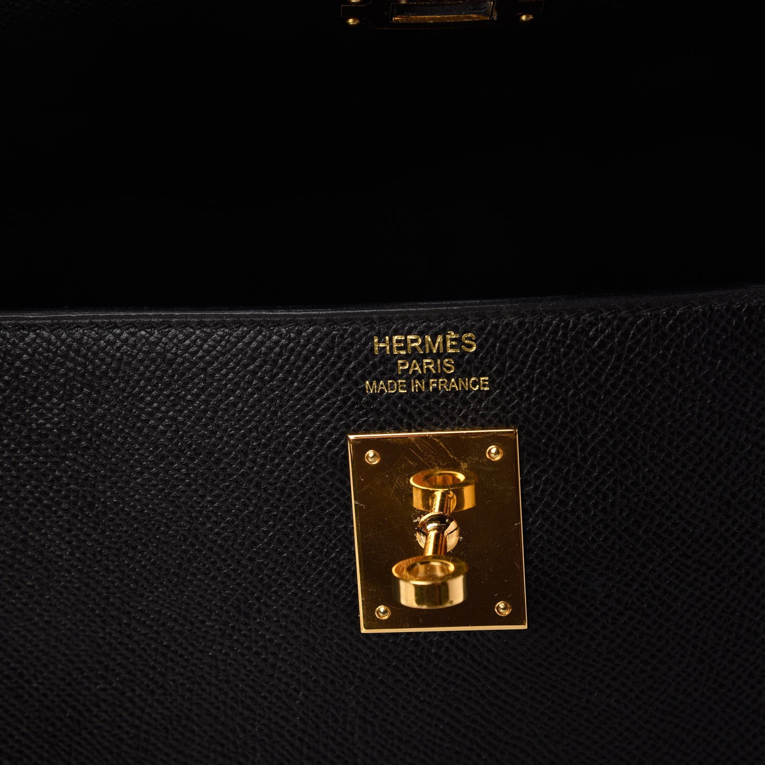 Hermes Epsom Kelly Sellier 35 Black 8 of 10