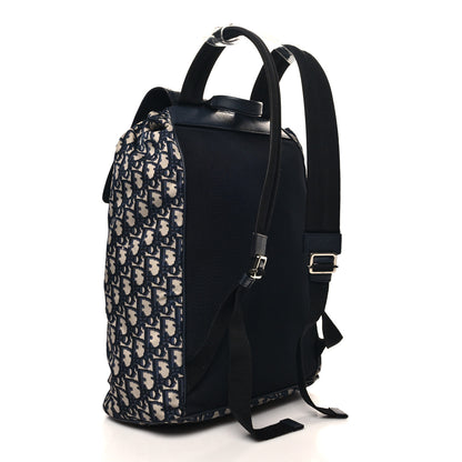 Christian Dior Technical Fabric Oblique Motion Backpack Blue 3 of 10