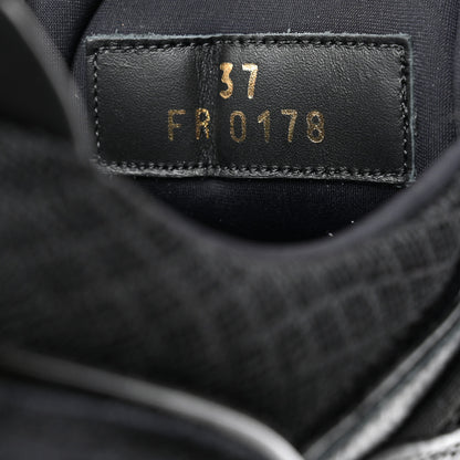 Givenchy Calfskin Neoprene Jaw Low Sneakers 37 Black 6 of 8