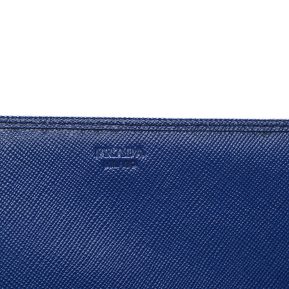 Prada Saffiano Metal Oro Chain Wallet Royal 8 of 9