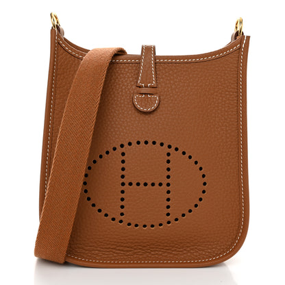 Hermes Taurillon Clemence Evelyne TPM Gold 1 of 11